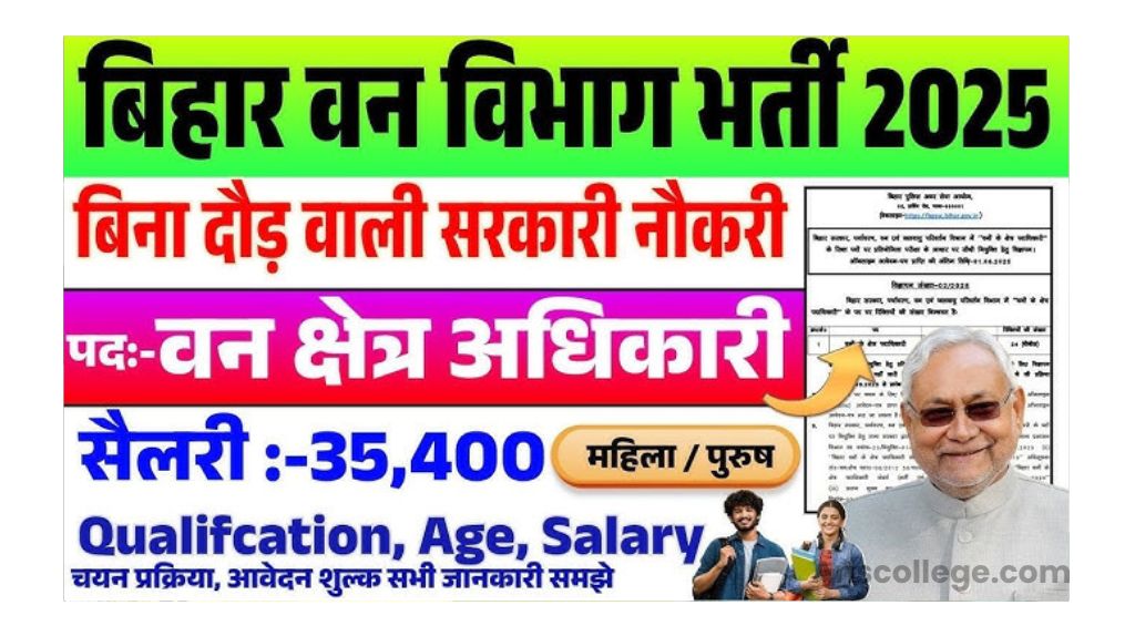 Bihar Forest Range Officer Vacancy